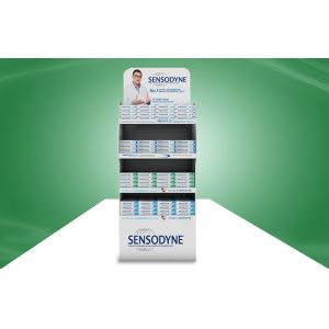 Four Shelf POP Cardboard Display Eco-friendly Material / Printing