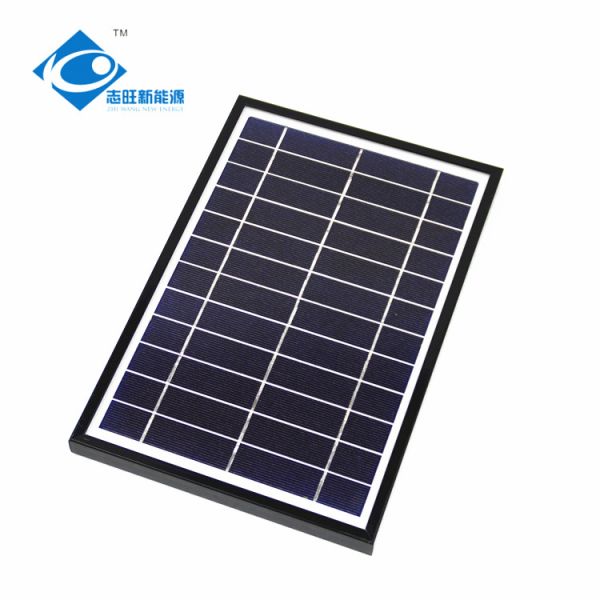 Buy 6V 6W hybrid solar power system ZW-6W-6V poly cristalline solar panel for loem laptop solar charge at wholesale prices