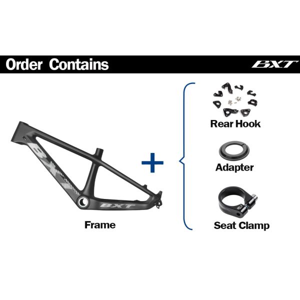 Children Sports Mountain Bike Frame Full Carbon Fiber 20er MTB Bicycle Frames