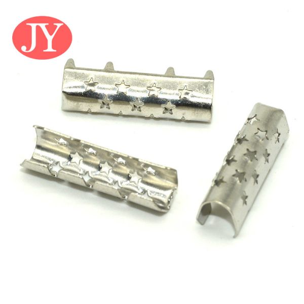 20mm jiayang nickle black color metal shoelace tip end