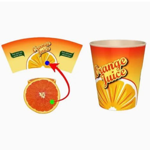Buy 1-6 Colors Support Customer Customization of Hot and Cold Drinks Paper Cup Fans at wholesale prices