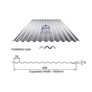836 corrugated and 828 glazed tile double layer roll forming machine
