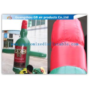 2.5m Bottle Man Inflatable Moving Cartoon Characters for Advertising Promotion