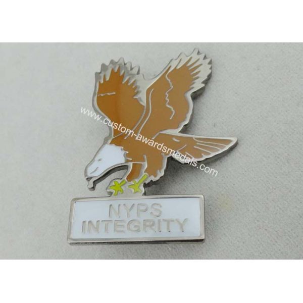 NYPS Soft Enamel Pin By Die Stamped With Iron Material And Black Nickel