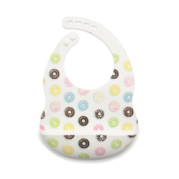 Buy EN71 Baby Silicone Bib With Food Catcher at wholesale prices