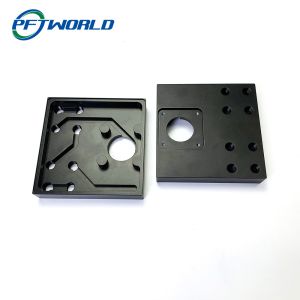 Sandblasting CNC Machined Aluminum Parts ODM Milling Black Hard Anodizing