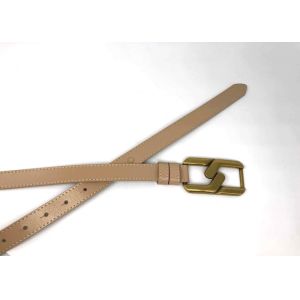 103cm Women's Fashion Leather Belts With Metal Buckle