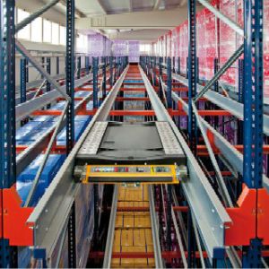 Pallet Runner Automated Warehouse Racking System Radio Drive In Shuttle Rack