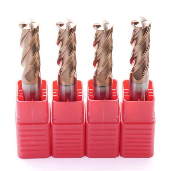 Buy Square End Mill, HRC55, 4 flutes, Carbide, TiSiN Coating at wholesale prices