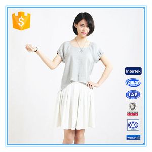 China 2016 Latest Girl's Grey And White Dress on sale