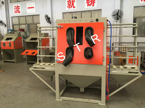 Buy Dustless Glass Bead Blasting Equipment Industrial Cabinet Surface Preparation at wholesale prices