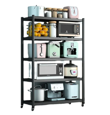 4 Layers Heavy Duty Metal Storage Racks For Garage Warehouse Storage Removed