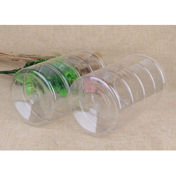 2200 ml Aluminum Lid PET Beverage Plastic Ring Pull Can For Snack