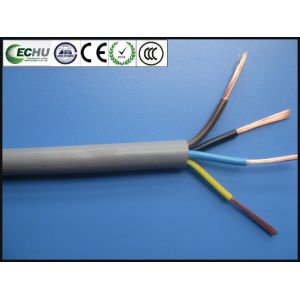 Quality Round Cable for Electrical Apparatus RVV 4Cx1.5sqmm with CE certificate in Grey Color for sale