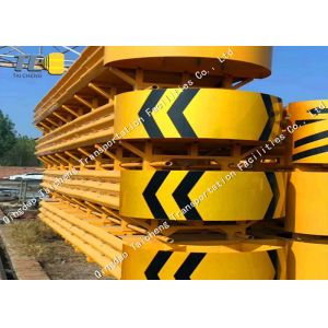 Yellow Highway Crash Cushion Barrier Anti Impact 2560mm X 1220mm X 900mm