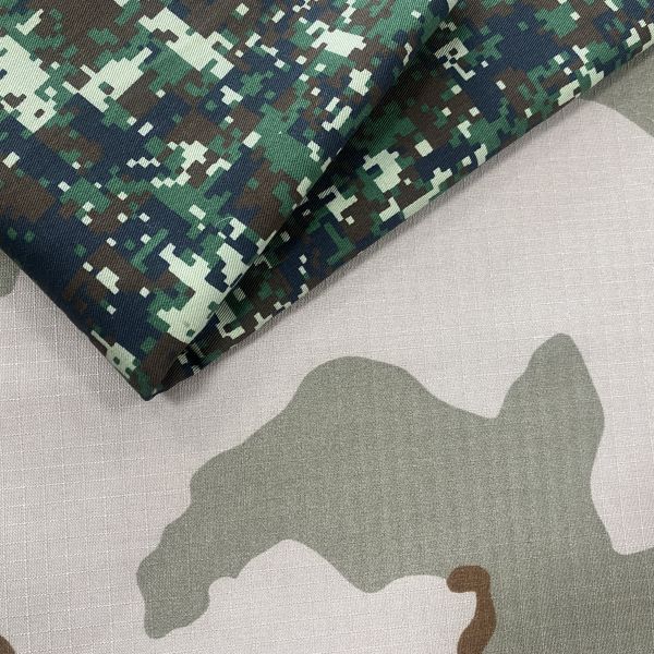 Multicam 80Polyester 20Cotton Camouflage Ribstop Waterproof Coating for Uniform Garment