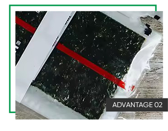 Dark Green Custom Safe Food Triangle Plastic Onigiri Nori Rice Seaweed Nori Sheets