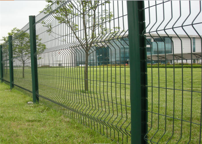 Oem Customized 1.8m 2.0m Height Green Plastic Coated Fencing