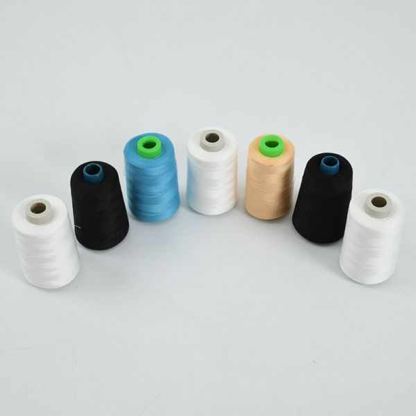 204 30s/2 403 Fiber 100 Polyester Yarn High Strength White Yizheng For Sewing