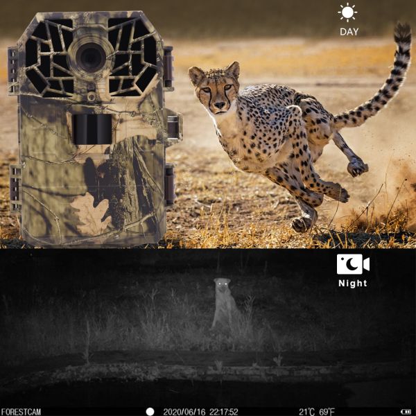 940nm IR LEDS IP66 Waterproof 16MP+1080P FHD Time Lapse Trail Camera