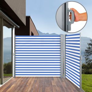 Safe Patio Screen Retractable Side Awning Shade Resisting Scorching Sun