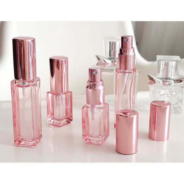 Empty Clear Glass Pump Dispenser Bottle For Essential Oils Perfume 4ML