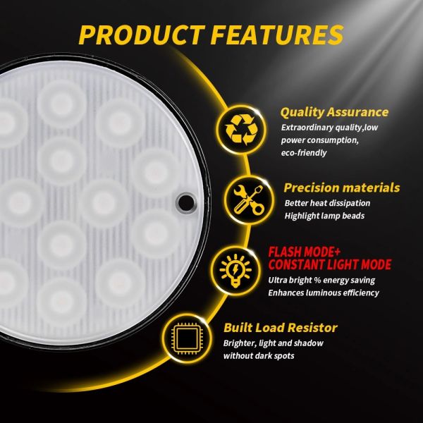 12V 42W 14pcs Warning LED Strobe Lights Flash Truck SUV