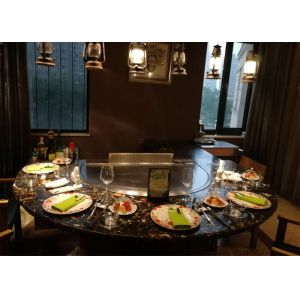 Quality Alloy Steel Japanese Teppanyaki Grill With Electrostatic Fume Purifier 8KW for sale