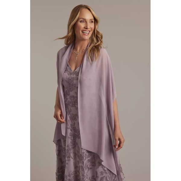 Classic A-line V-neck Two Straps Plus Size Zipper Lavender Haze Lace Mother Of The Bride Dress