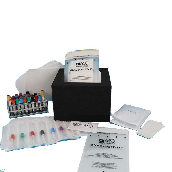 Buy UN3373 Biological Specimen 95kPa Biohazard Bag Biodegradable at wholesale prices