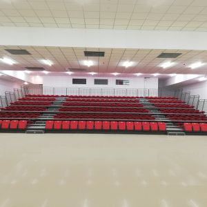 HDPE Material Retractable Bleacher Seating For Schools Gymnasium