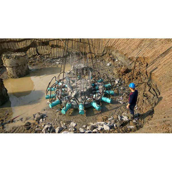 BYMK-180S Excavator or crane with powerback Hydraulic Pile Breaker/Cutter for your piles construction