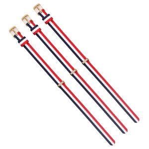 20mm Narrow Nylon Strap Watch Bands With Delicate Hardware PVD