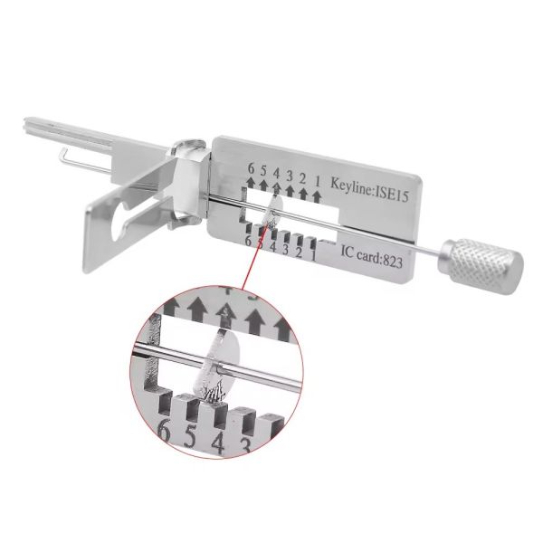 Iseo R6 SS304 Civilian Lishi 2in1 Lock Picking Tools Car Locksmith Tools Set Electric Bump Key