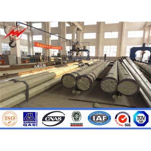 multi sided galvanized steel utility distribution power poles for electrical