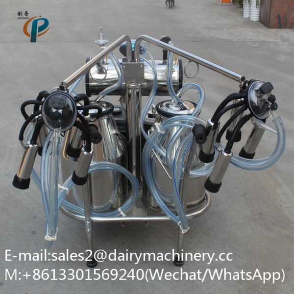 HL-JN08A High Efficiency Vacuum Pump Milking Machine with Gasoline and Electric Motor