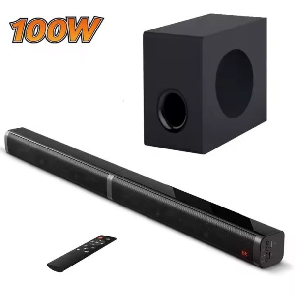 ABS Material Wireless Bluetooth Soundbar with 4 Speakers BT/ USB/ Hdmi-arc3.5MM/ OPTICAL Audio Input