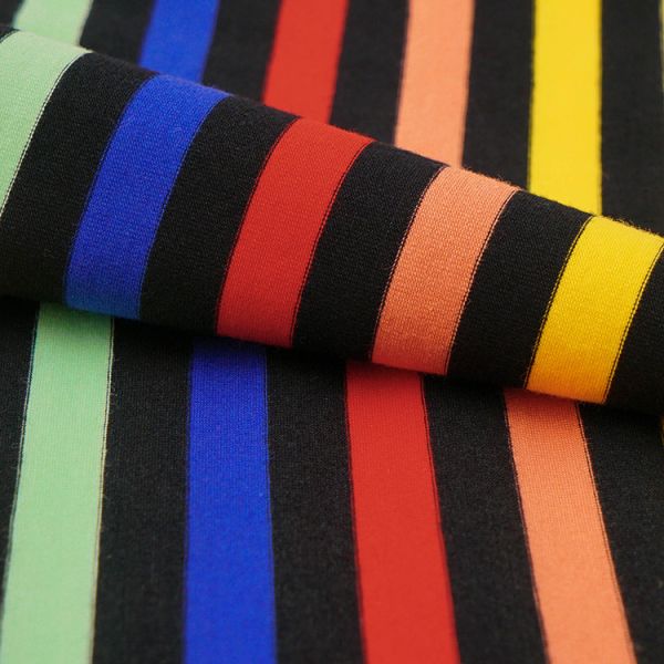 Skin-Friendly Fashionable Striped Cotton Fabric For T- Shirt