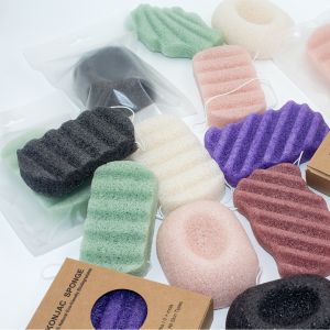 Soft Shell Bamboo Charcoal Konjac Sponge No Plastic Dead Skin Exfoliator Sponge