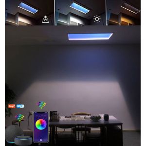 Multiscene 7800K LED Artificial Sunlight Panel Fake Window Remote Control