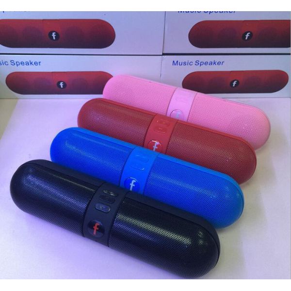 Hands Free Music Bluetooth Speaker Pill Dual Subwoofer Drivers With FM Radio