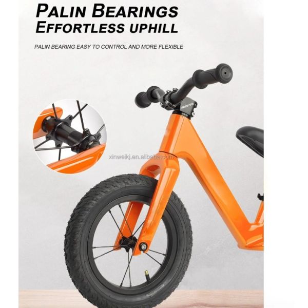Carbon Fiber T800 12 Inch Childrens Bike No Pedal 2 Alloy wheels