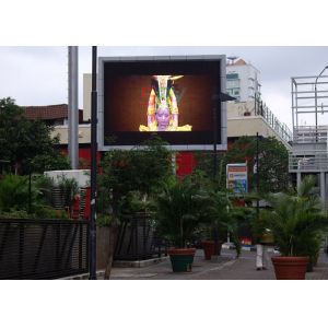 High Definition Outside LED Video Screen With 6500cd / sqm Brightness