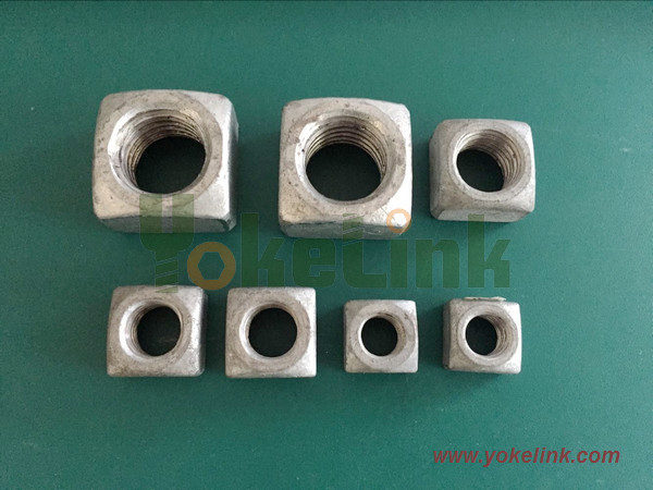 Buy 1 3/8'' big size HDG Square nut at wholesale prices
