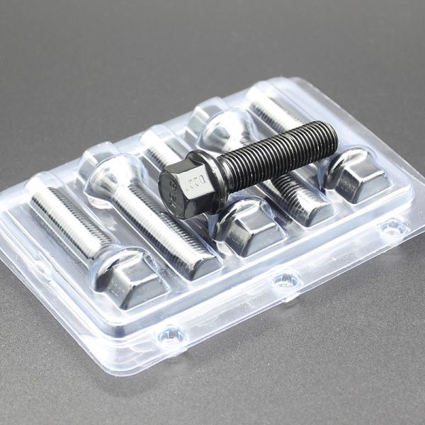 Shank 47mm R14 Extended Lug Bolt Grade 12.9 For Audi & Mercedes Dual Coating Black Finish