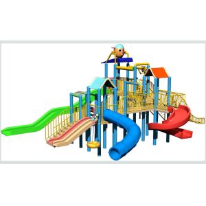 OEM Fiberglass Kids' Water Playground System, Swimming pool Play Equipment