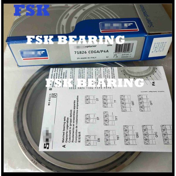 Buy Germany 71826 CDGA / P4A Ball Bearing Angular Contact , Single Row Spindle Bearing at wholesale prices