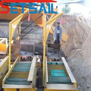 Quality Set Sail Gold Mining Machinery with Agitation Chute Energy Saving Head 8-15 Meter for sale