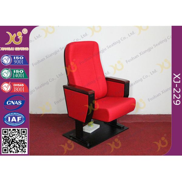 Buy ABS PP Plastic Writing Table Auditorium Chairs With Folding Soft Seat Pad at wholesale prices