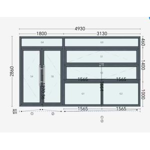 folding window aluminum balcony vertucal